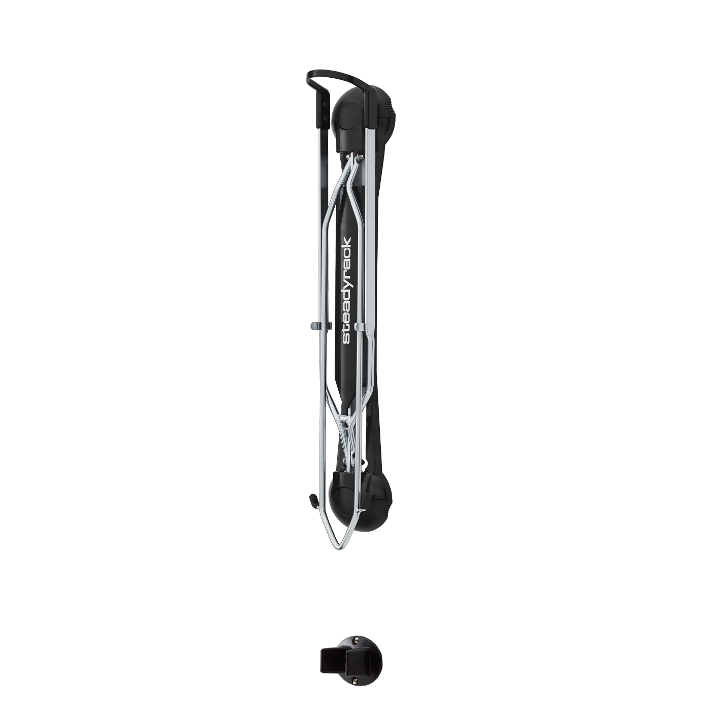 The Classic Fender Rack with the rack arms closed and the rear tyre rest on a white background.